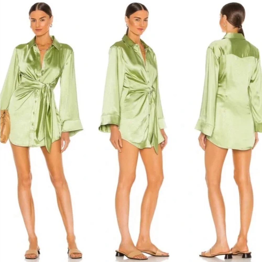 Song of Style Green Dress
